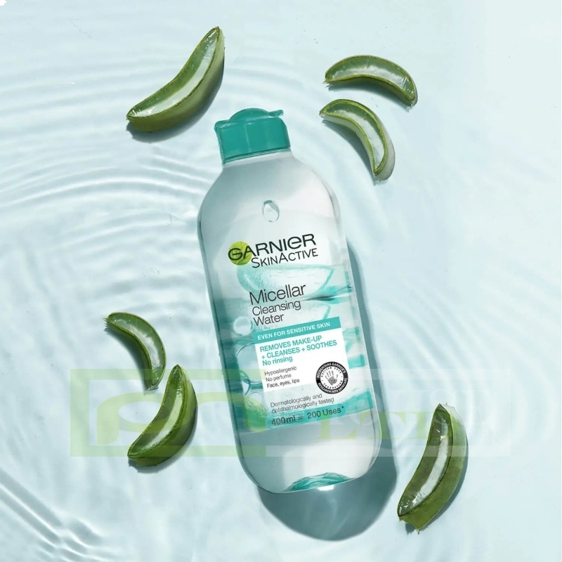 Garnier Micellar Hyaluronic Aloe Water 400ml, Cleanse and Replump