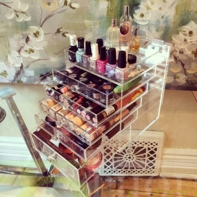 Clear Acrylic Makeup Organizer Beauty Cube