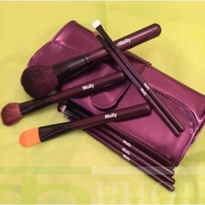 PERSONALIZED Makeup Brushes - Plum Brush Set