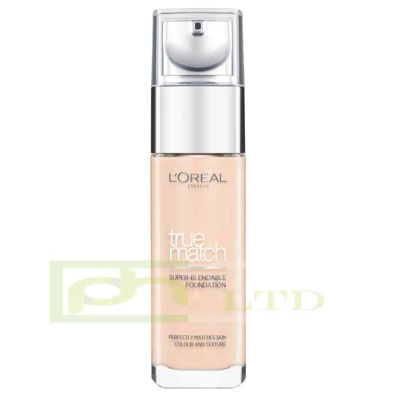 L'Oreal Paris True Match Liquid Foundation with SPF and Hyaluronic Acid 30ml (Various Shades)